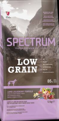 Spectrum Low Grain Kuzu Etli Yaban Mersinli Yetişkin Köpek Maması 12 Kg - 1