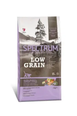 Spectrum Low Grain Somonlu Hamsili Kızılcıklı Kısırlaştırılmış Açık Yetişkin Kedi Maması 1 Kg (2 Adet) - 2