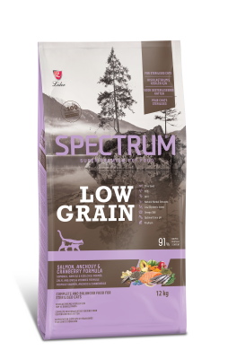 Spectrum Low Grain Somonlu Hamsili Kızılcıklı Kısırlaştırılmış Kedi Maması 12 Kg. - 1