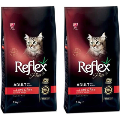 Reflex Plus Kuzu Etli Yetişkin Kedi Maması 1,5 kg (2 Adet) - REFLEX PLUS