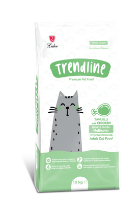 Trendline Multicolor Renkli Taneli Yetişkin Kedi Maması 10 kg - 1