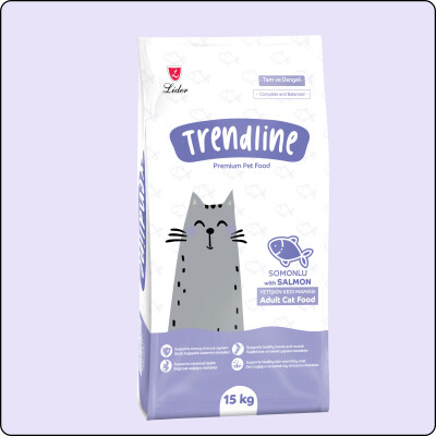 Trendline Somonlu Yetişkin Kedi Maması 15 Kg - TRENDLİNE 