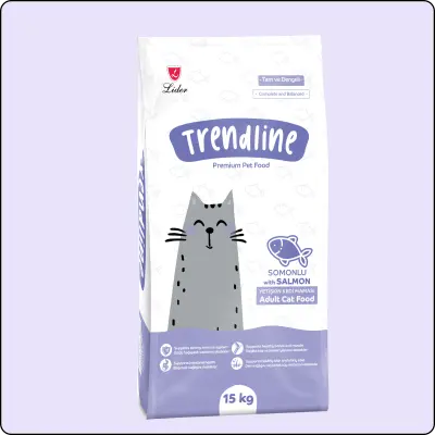 Trendline Somonlu Yetişkin Kedi Maması 15 Kg - 1