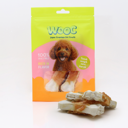 Wooc Tavuk Sargılı Mini Kemik Köpek Ödülü 75 Gr (6 Adet) - 1