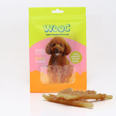 Wooc Tavuk Sargılı Süt Aromalı Köpek Ödülü 75 Gr (12 Adet) - 1