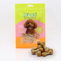 Wooc Tavuklu Mini Munchy Kemik Köpek Ödülü 75 Gr (6 Adet) - WOOC
